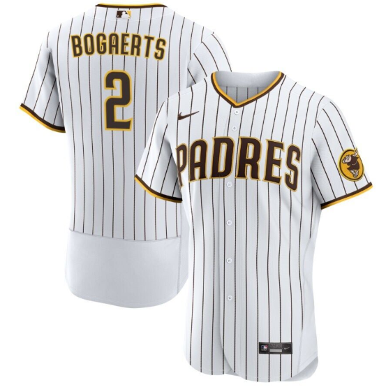 Men's San Diego Padres #2 Xander Bogaerts White Flex Base Stitched Baseball Jersey Men's San Diego Padres #2 Xander Bogaerts White Flex Base Stitched Baseball Jersey